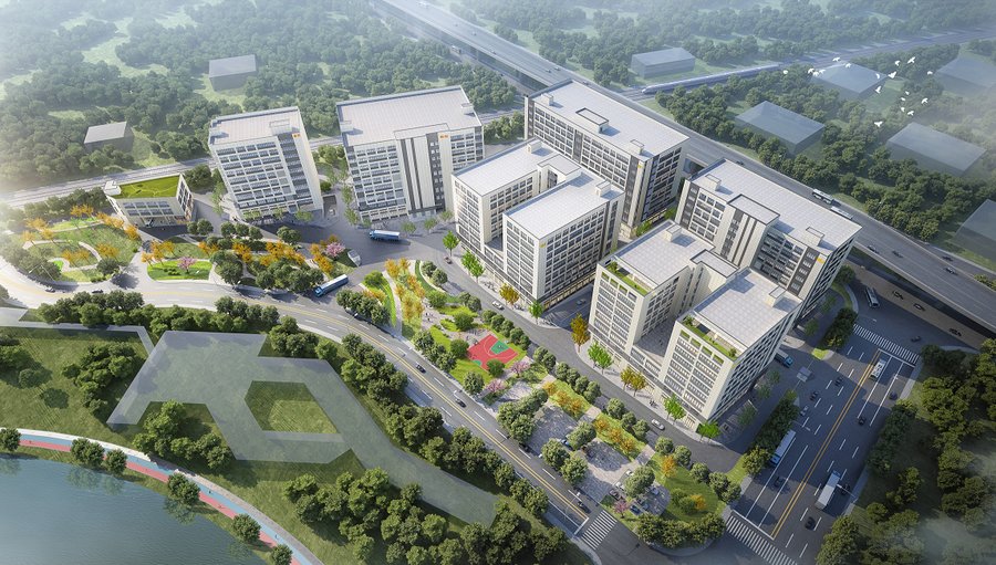 嘉霖·龙兴科创湾 广东佛山南海区大沥镇标准厂房出租出售 以9f高层厂房为主 单套面积700-1300平 单层面积1400-2600平